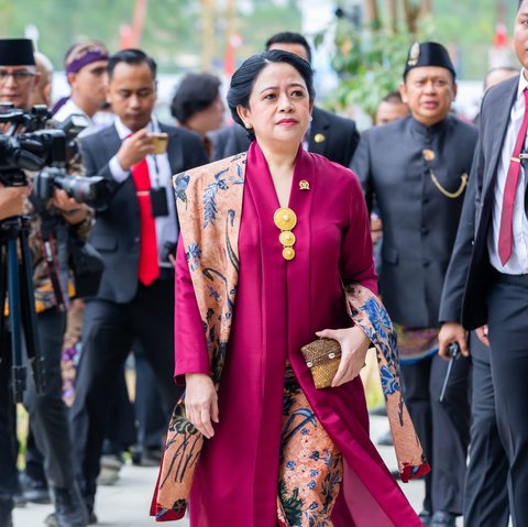 Simbol Emansipasi Wanita, Puan Kenakan Kebaya Kartini Merah Saat Upacara HUT RI di IKN