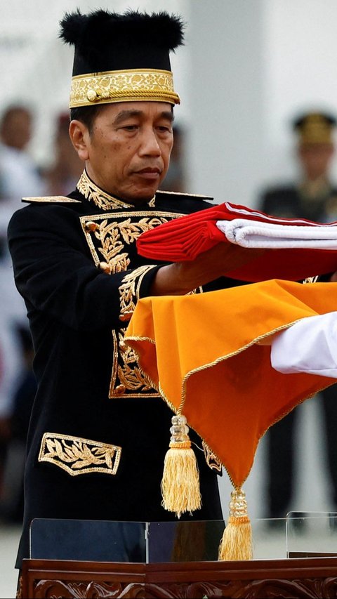 FOTO: Suasana Upacara HUT Kemerdekaan RI Pertama Kali di IKN, Penuh Khidmat dan Diwarnai Dentuman Meriam