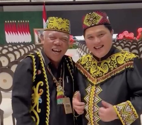 Portrait of Officials' Style at the 79th Anniversary Ceremony of the Republic of Indonesia in IKN, Focus on AHY's Wedding Attire