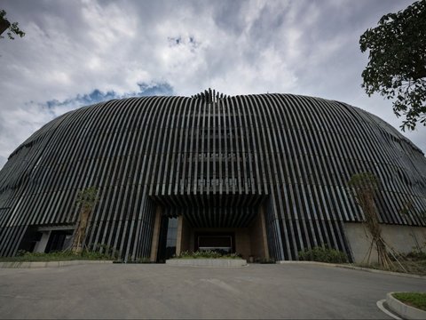 FOTO: Megahnya Istana Garuda di IKN, Saat Malam Hari Cantik Bersinar