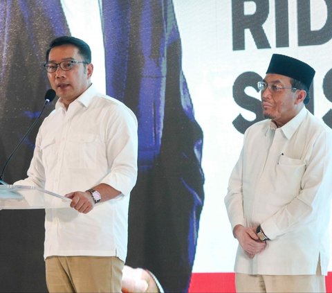 FOTO: Penampakan Kedekatan Gibran Duduk Bareng dengan Ridwan Kamil dan Suswono saat Deklarasi Pasangan Pilgub DKI Jakarta