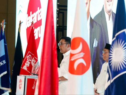 FOTO: Penampakan Kedekatan Gibran Duduk Bareng dengan Ridwan Kamil dan Suswono saat Deklarasi Pasangan Pilgub DKI Jakarta