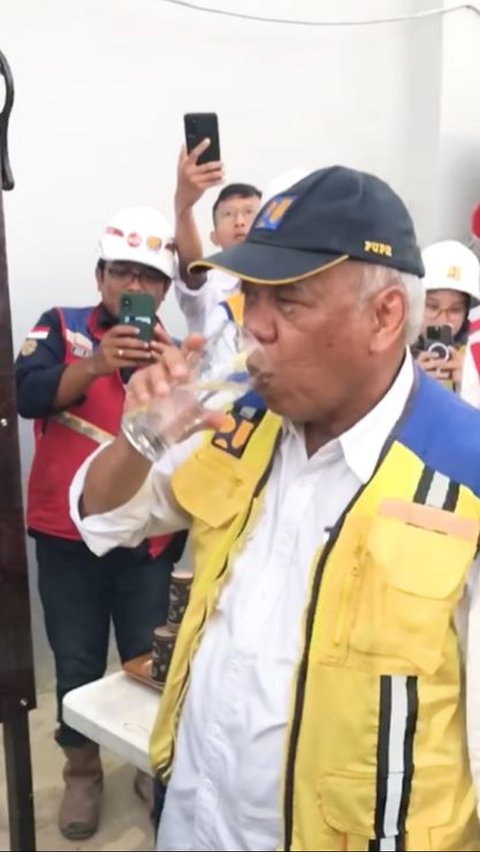 Jokowi Showcases Tap Water in IKN Safe to Drink, Minister PUPR Basuki Proves It Directly