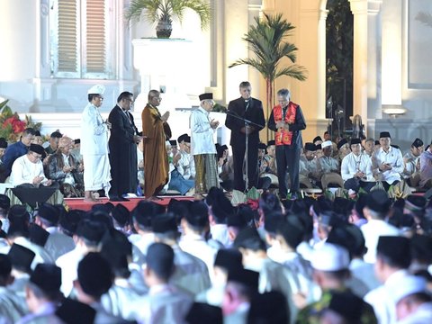 FOTO: Suasana Hikmat Zikir dan Doa Kebangsaan di Istana Merdeka untuk Bulan Kemerdekaan 79 Tahun RI