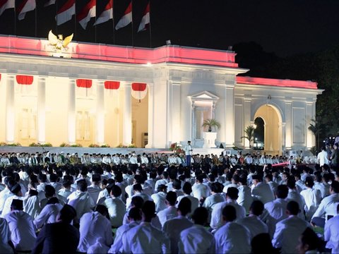 FOTO: Suasana Hikmat Zikir dan Doa Kebangsaan di Istana Merdeka untuk Bulan Kemerdekaan 79 Tahun RI