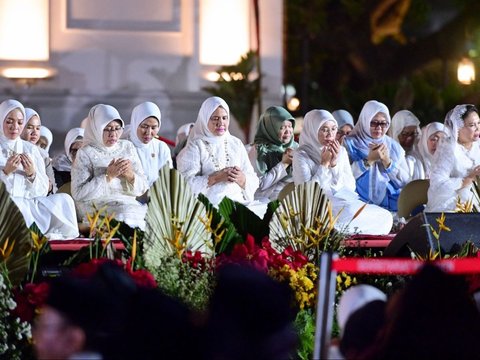 FOTO: Suasana Hikmat Zikir dan Doa Kebangsaan di Istana Merdeka untuk Bulan Kemerdekaan 79 Tahun RI