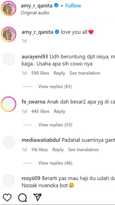 A Touching Message from Mama Amy Qanita in the Upload of the Old Family Photo of Nisya Ahmad-Andika Rosadi