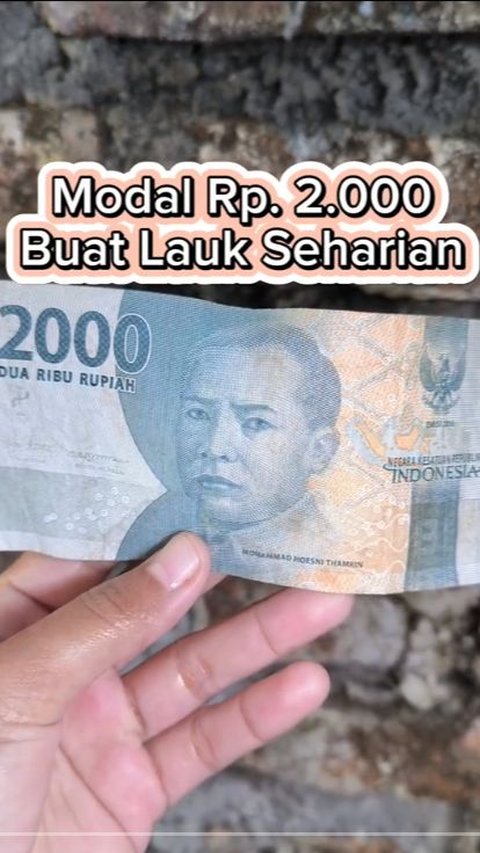 Bikin Heboh Netizen, Wanita Bagikan Momen Masak dengan Budget Rp2 Ribu, Ini Menunya