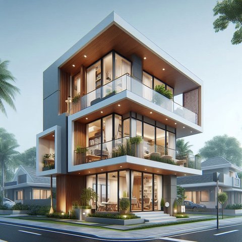 Desain Rumah 2 Lantai Minimalis Type 36