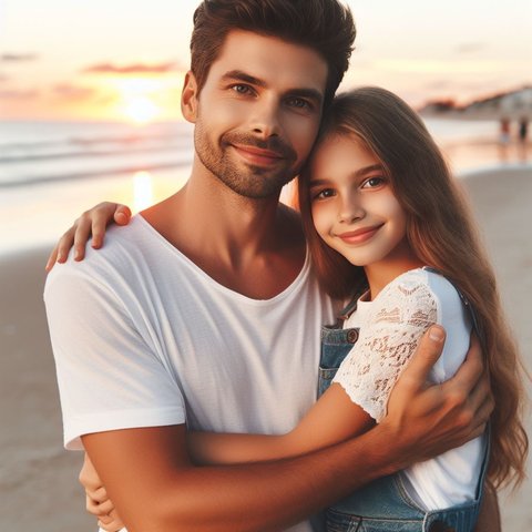 Ilustrasi orangtua dan anak