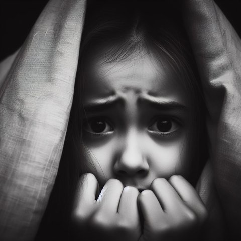 Ilustrasi Anak Takut