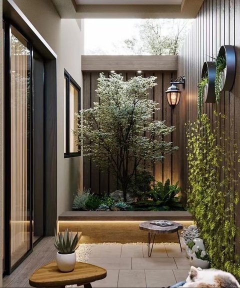Ilustrasi Desain Taman Minimalis Modern