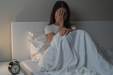 Ilustrasi insomnia.