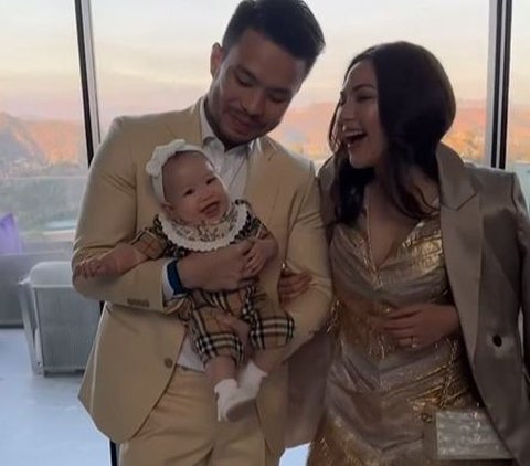 Penampilan Jessica Mila di Pernikahan Clarissa Tanoe di AS: Baby Kyarra Juga Modis!