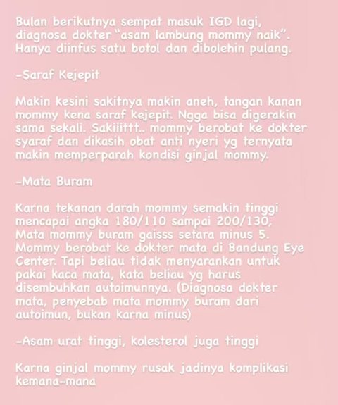 Kisah Wanita Dapati Donor Ginjal dari Sang Ibu, Bikin Haru Warganet