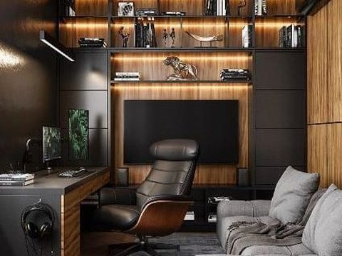 4. Kamar Gaming dengan Sofa untuk Bersantai<br>