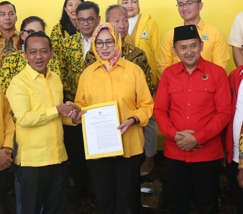 FOTO: Manuver Ketum Golkar Bahlil Lahadalia Jagokan Airin Rahcmi Diany dan Ade Sumardi Bertarung di Pilkada Banten