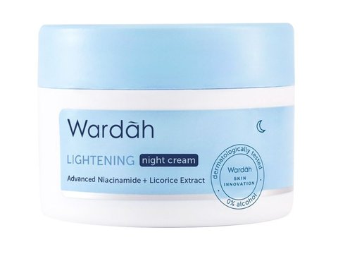 Wardah Lightening Night Cream Advanced Niacnamide (Sumber wardahbeauty.com).