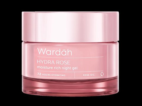 5. Wardah Hydra Rose Moisture Rich Night Gel: Mengatasi Stres Kulit