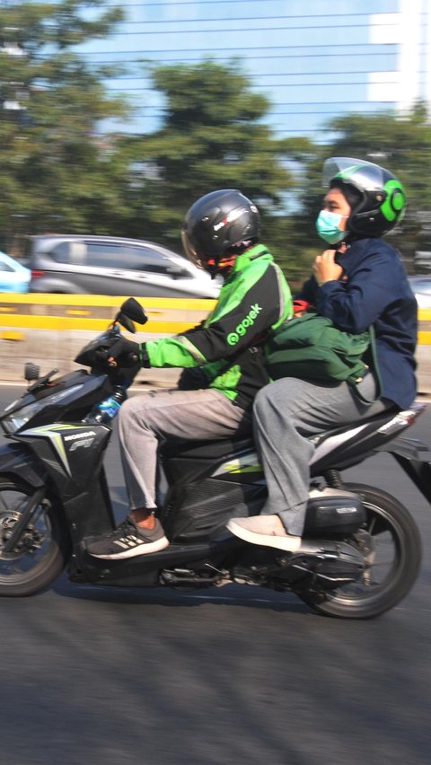 FOTO: Protes Pemotongan Tarif hingga 30 Persen, Ojek Online di Jakarta Mau Demo Besar-Besaran Hari Ini