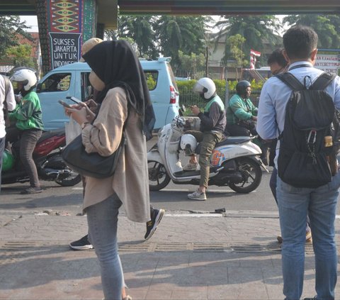 FOTO: Protes Pemotongan Tarif hingga 30 Persen, Ojek Online di Jakarta Mau Demo Besar-Besaran Hari Ini