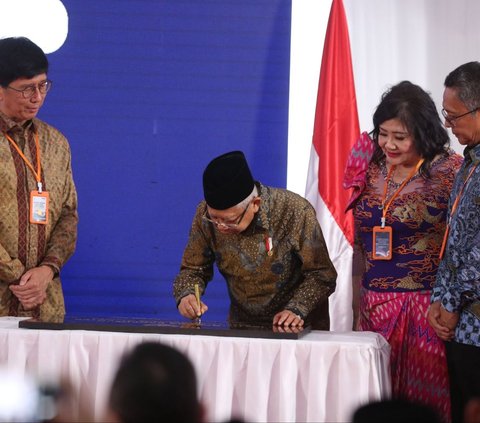 FOTO: Momen Wapres Ma'ruf Amin Resmikan Gedung Baru ATVI-IMDE