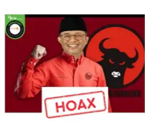 CEK FAKTA: Hoaks Foto Anies Baswedan Pakai Jas Merah Berlogo PDIP