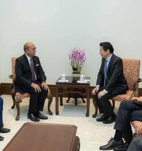 Menteri Investasi/Kepala Badan Koordinasi Penanaman Modal (BKPM) Rosan Roeslani bertemu dengan PM Singapura, Lawrence Wong