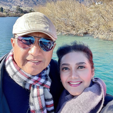 Potret Bella Saphira dan Suami di Selandia Bsru