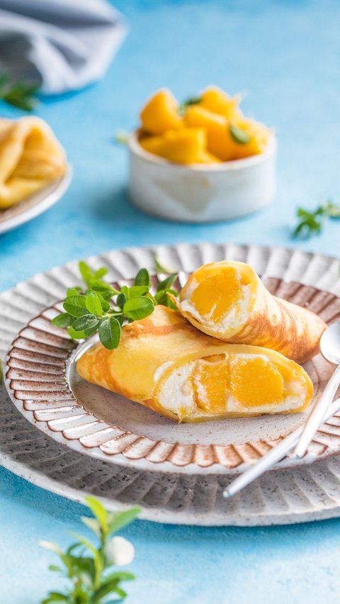 Resep Mango Crepe Roll Manis Lembut, Bikin Mood Naik