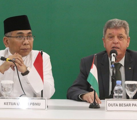 FOTO: Blak-Blakan Dubes Palestina Bicara Situasi Gaza di PBNU Sebut 39.550 Warga Gaza Tewas