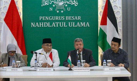 FOTO: Blak-Blakan Dubes Palestina Bicara Situasi Gaza di PBNU Sebut 39.550 Warga Gaza Tewas