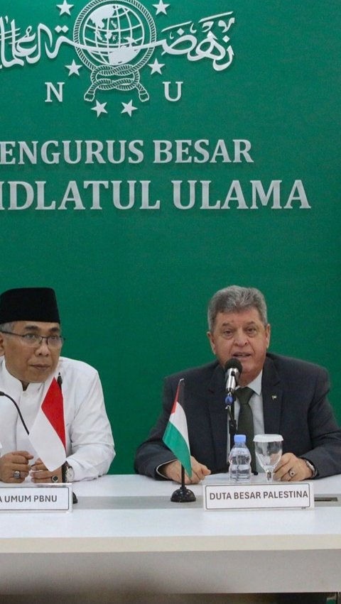 FOTO: Blak-Blakan Dubes Palestina Bicara Situasi Gaza di PBNU Sebut 39.550 Warga Gaza Tewas<br>