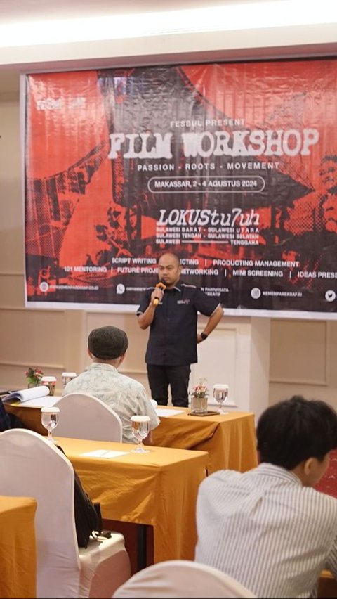 Antusias Sineas Berbakat Hadiri Workshop Fesbul di Kota Makassar