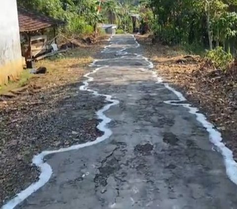 Hias Kampung Semarakkan HUT ke-79 RI, Warga di Jepara Ini Kritik Jalan Rusak dengan Kreatif