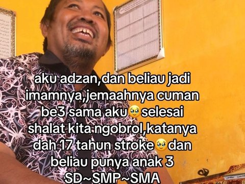 Viral Kisah Hidup Pria Penderita Stroke di Palangkaraya, Bikin Warganet Salut dan Haru