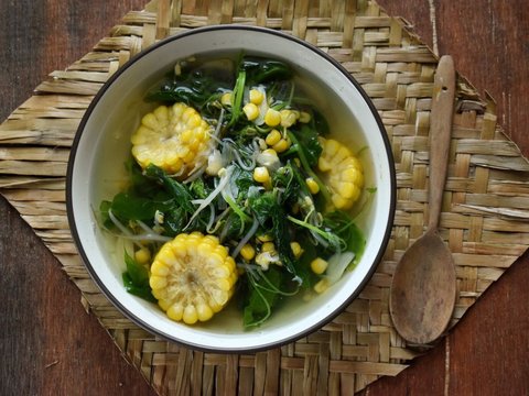 Sayur Bening Kangkung Jagung<br>