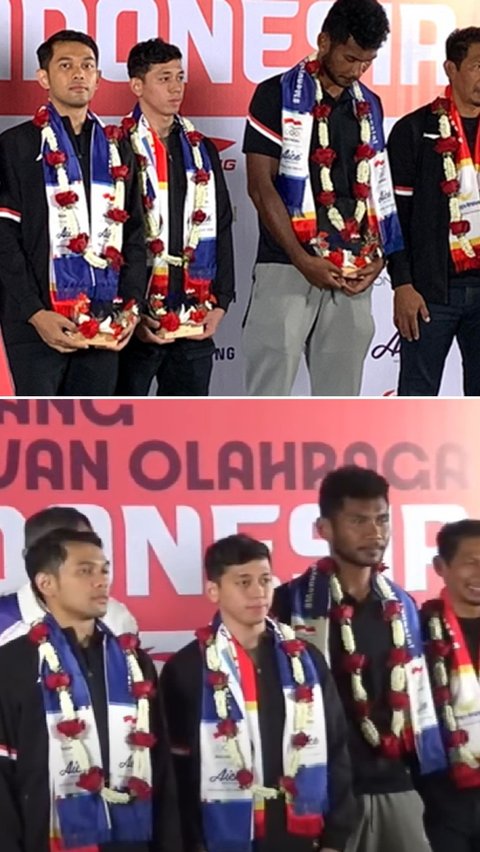 Momen Fajar Alfian dan Rian Ardianto Tiba di Tanah Air usai Tampil di Olimpiade Paris 2024, Diam Tanpa Kata