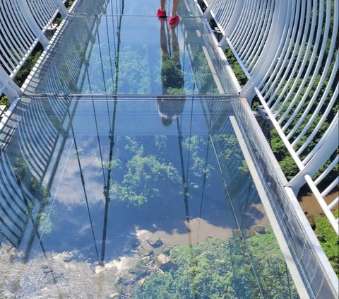 Indonesia Punya Jembatan Kaca Terpanjang di Asia Tenggara, Bikin Jantung Deg-degan Tapi Pemandangannya Indah Banget