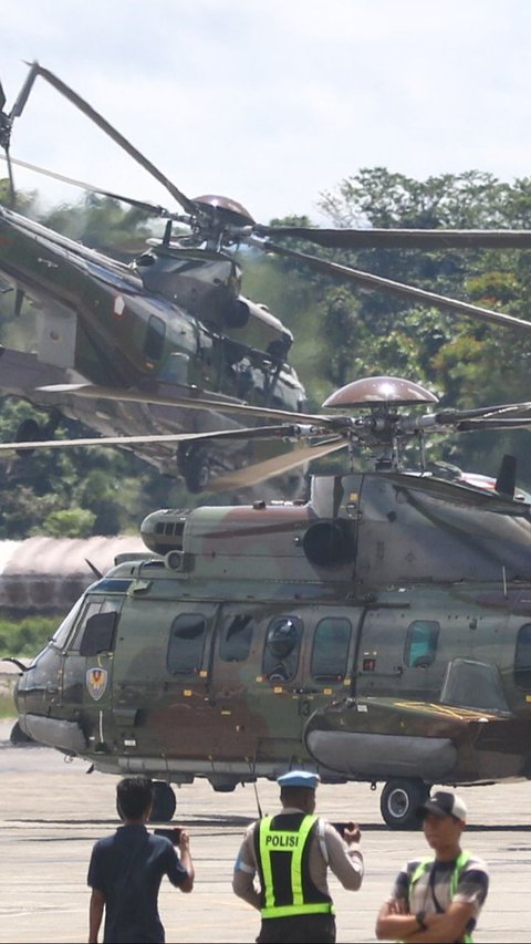 FOTO: Penampakan Helikoper TNI Dikerahkan untuk Evakuasi Jenazah Pilot Selandia Baru yang Dibunuh KKB di Papua