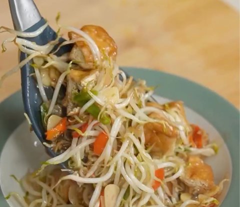 Stir-fried Tofu and Bean Sprouts, Healthy Budget-Friendly Menu ala Warteg