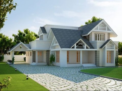 Desain Rumah Belanda dengan Eksterior Kolonial Kekinian<br>