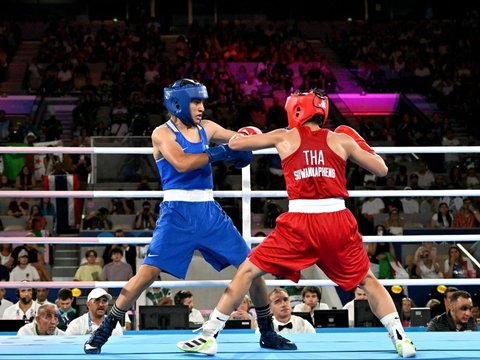 FOTO: Dua Petinju yang Dituduh Transjender, Yu-ting dan Khelif Kompak Lolos ke Final Olimpiade 2024