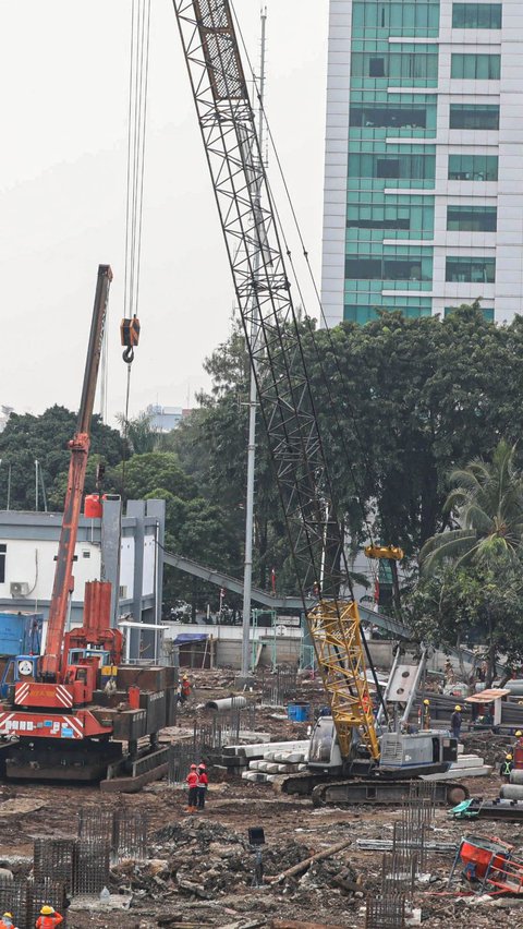 FOTO: Kondisi Terkini Proyek Perluasan Stasiun Tanah Abang, Ditargetkan Rampung Akhir 2024