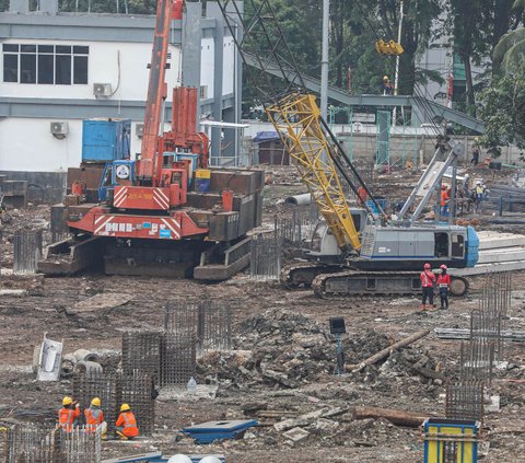 FOTO: Kondisi Terkini Proyek Perluasan Stasiun Tanah Abang, Ditargetkan Rampung Akhir 2024