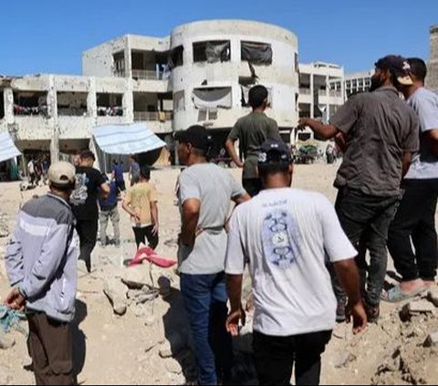 FOTO: Lagi, Serangan Israel Hantam Sekolah-Sekolah di Jalur Gaza hingga Tewaskan 18 Orang