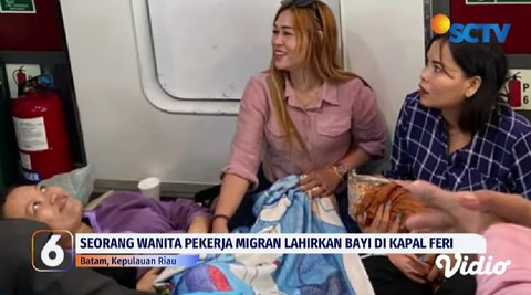 Buruh migran melahirkan di kapam feri