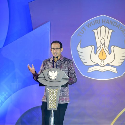 Mendikbudristek, Nadiem Anwar Makarim saat peluncuran Permendikbudristek PPKSP sebagai Merdeka Belajar Episode ke-25. (Foto: Istimewa)