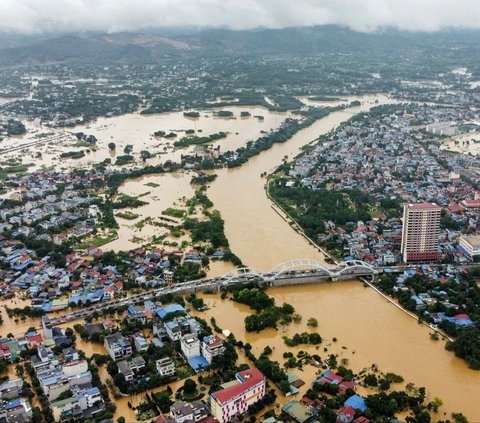 FOTO: Tragis! Korban Meninggal Dunia Akibat Amukan Topan Super Yagi di Vietnam Bertambah 63 Orang, 40 Masih Hilang