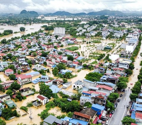 FOTO: Tragis! Korban Meninggal Dunia Akibat Amukan Topan Super Yagi di Vietnam Bertambah 63 Orang, 40 Masih Hilang